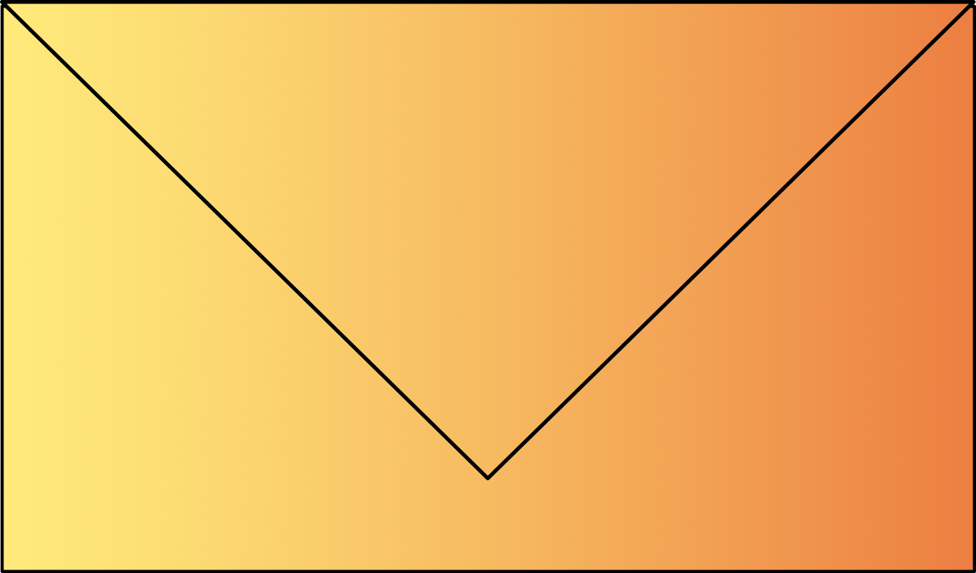 Small graphic icon in the shape of a yellow envelope